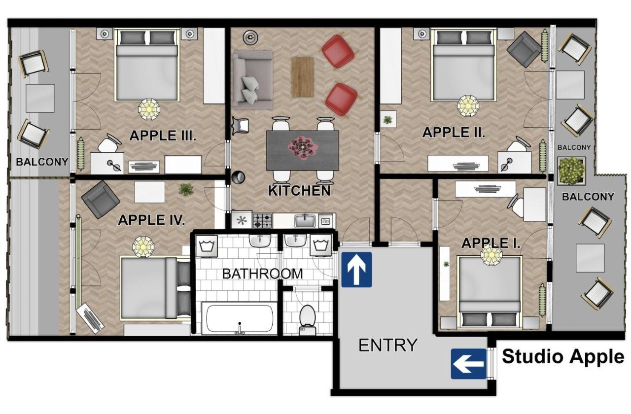 New Town - Apple Apartments Прага Екстер'єр фото